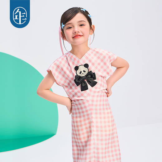年衣童装旗袍连衣裙25夏季新款甜美国风儿童短袖盼达囡囡旗袍裙 商品图4