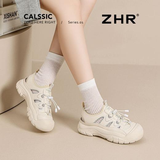 ZHR则则厚底户外登山鞋女2025夏季小个子内增高休闲鞋百搭溯溪鞋 商品图5