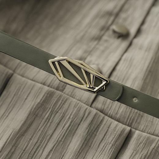 「高货wl」全新升级【铂金会员358/天猫479/差价121】(11431)洛诗琳通勤优雅提花翻领连衣裙2025大摆收腰显瘦压褶裙 商品图3