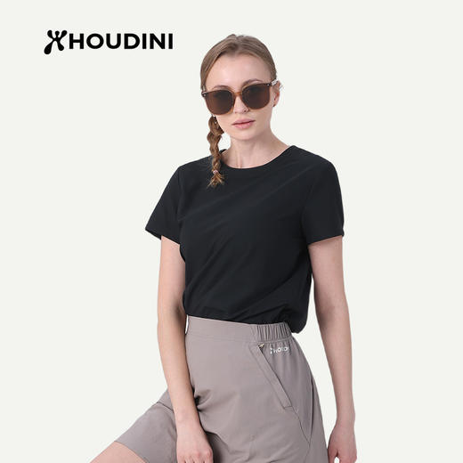 HOUDINI胡丁尼 Cover Tee 守护 女款户外舒适透气柔软速干短袖 840016 商品图6