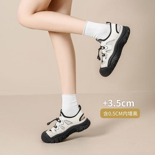 ZHR则则厚底户外登山鞋女2025夏季小个子内增高休闲鞋百搭溯溪鞋 商品图1