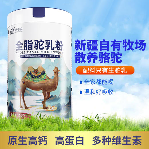 驮中驼·全脂驼乳粉 120g（2027年2月2日到期） 商品图1