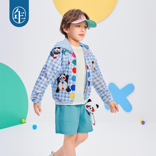 年衣2025夏新款凉感户外抗紫外线卡通连帽上衣盼达多多防晒衣 商品图4