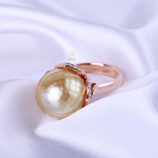 【荷美】刻面金珠戒ZZ12503050 商品图3