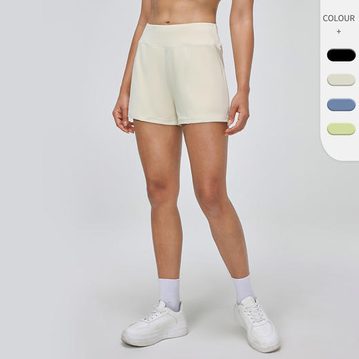 跃牌【欲动春风】系列 高腰显瘦瑜伽短裤宽松休闲透气速干跑步裤52460 商品图0