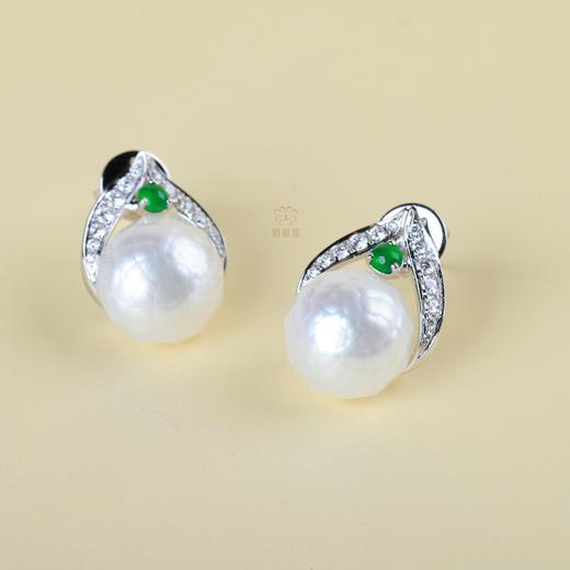【月上柳梢】刻面珍珠耳钉-ZZ12504011 商品图3