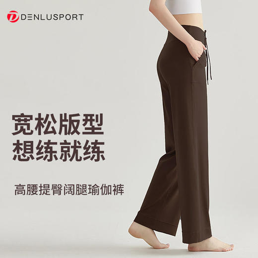 DENLUS新款小个子九分裤高级感休闲直筒阔腿裤DK95088# 商品图1