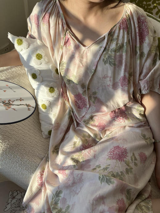 绵绸睡裙（锁 商品图2