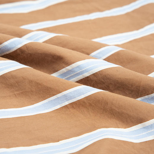 谜底条纹衬衫无袖女士2025夏新款复古文艺百搭直筒衬衣256MC6516 商品图3