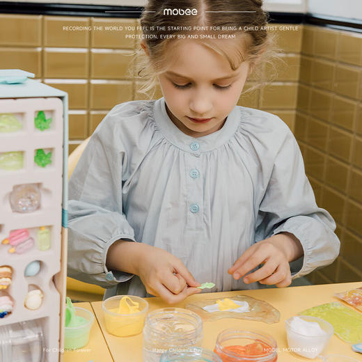 【六一好礼】mobee自制捏捏乐diy材料包硅胶解压玩具女孩7-14岁六一儿童节礼物 捏捏乐史莱姆-无毒不沾手 双重玩法更解压 商品图4