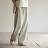 牧衣游原创 提花宽松裤子女夏新款轻薄清凉松紧腰百搭休闲裤 归丛 商品缩略图0