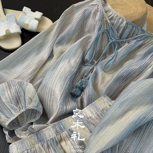 【部分现货】良木礼天丝棉麻套装（1854） 商品图3