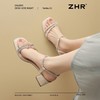ZHR则则百搭水钻凉鞋女外穿2025夏新款仙女粗跟凉鞋一字带高跟鞋 商品缩略图6