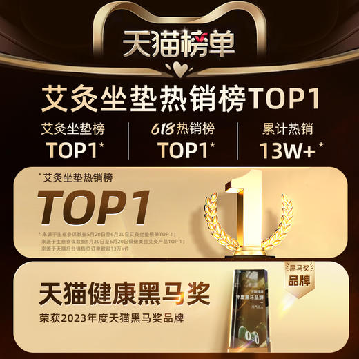 元气达人金丝艾绒草本热敷坐垫身体护理家用 商品图3