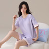 I‘d爱帝女士夏季透气纯棉短袖家居套装 商品缩略图3