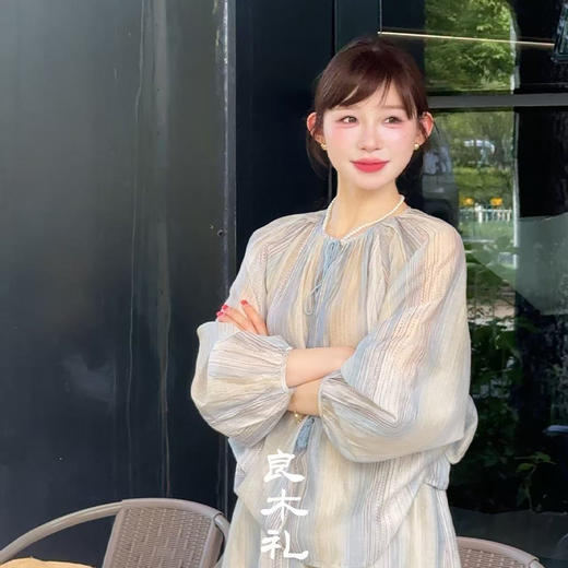 【部分现货】良木礼天丝棉麻套装（1854） 商品图0