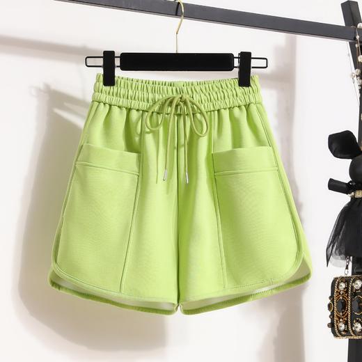 丁摩 运动短裤女夏季女装休闲阔腿裤外穿高腰显瘦A字甜美三分热裤5ZF-16220 商品图7
