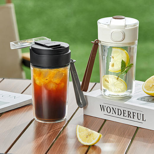 UKA joy 随行杯/UKA 套壳双饮杯 Tritan材质/玻璃套壳设计 冰不凉 热不烫 商品图9