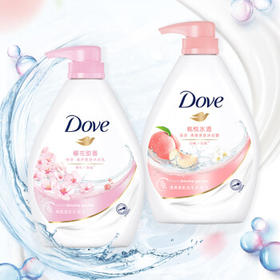 多芬清爽沐浴露持久留香套装樱花1kg+白桃1kg 送300g+190g /个人护理 /身体护理 /沐浴露