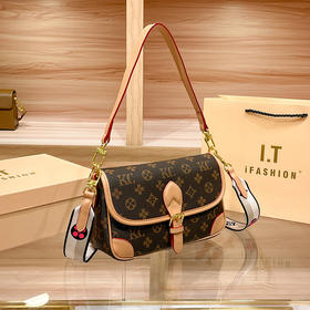 丁摩 腋下包女新款复古百搭老花高级感女士单肩斜挎小包5ZF-5191