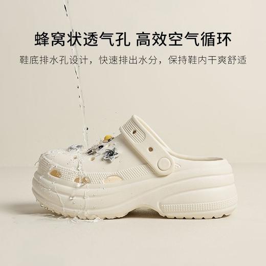 ZHR则则5CM增高厚底洞洞鞋女爆款夏季EVA底包头拖鞋女外出高颜值 商品图3