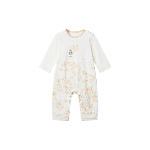 英氏新生儿衣服婴儿连体衣四季款长袖哈衣爬服24新款YLHAJ0Q015A 商品图4