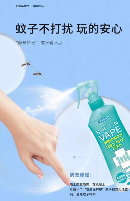 【春上新】9楼母婴生活馆 日本VAPE驱蚊水防蚊水未来喷雾驱蚊液防叮咬柑橘香型200ml防蚊液 活动价：42元/瓶    79.9元/2瓶 商品图0