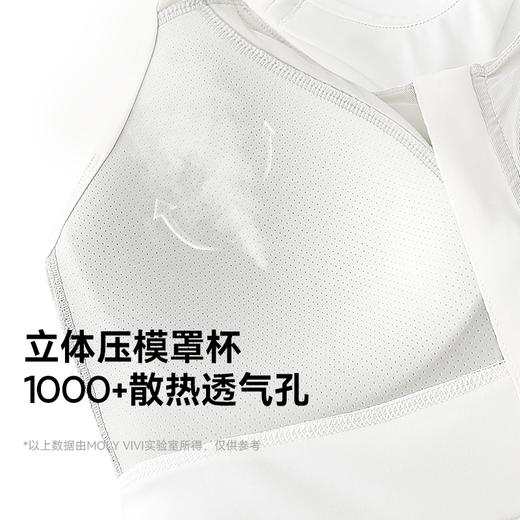 MOLYVIVI前拉链防震运动文胸 不插垫高强一体式大胸运动内衣女 商品图1