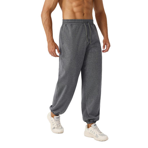 跃牌【欲动春风】男装系列 宽松瑜伽长裤透气跑步运动束脚裤户外休闲健身训练长裤51349 商品图4