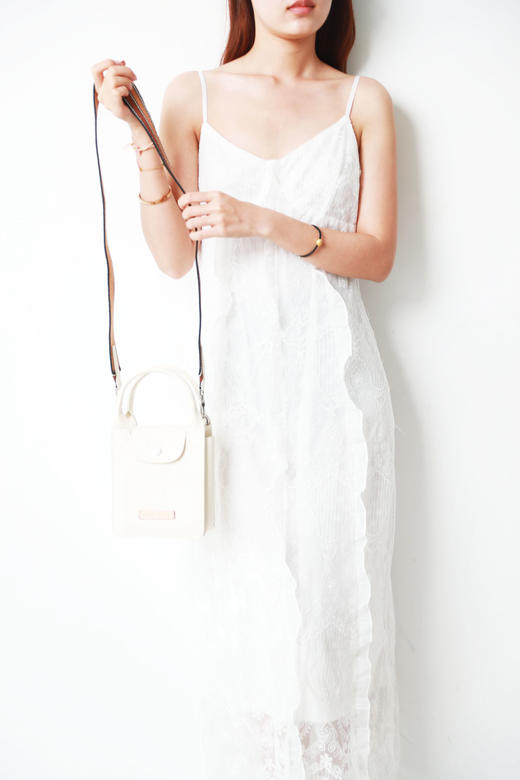 小牛皮手提包，田园风格的。纯铜五金闭合法式单肩托特包C051968 商品图12