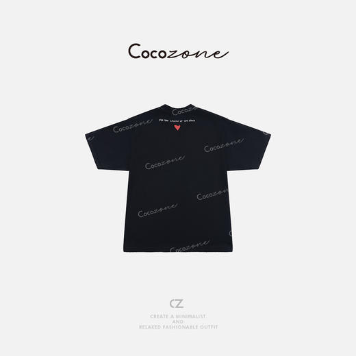 COCO ZONE 刘一一  【100棉】圆领简约复古通勤风短袖T恤CD1A0882 商品图2