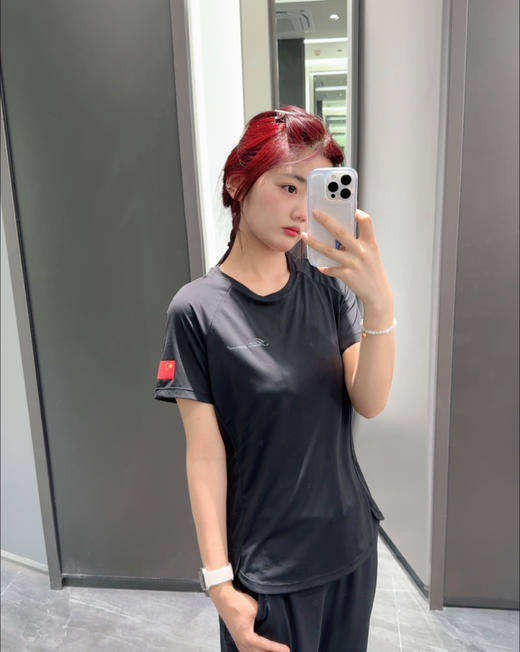 安踏冠军 |全天候系列 夏季吸湿速干女子针织衫短袖T恤162420106 商品图0