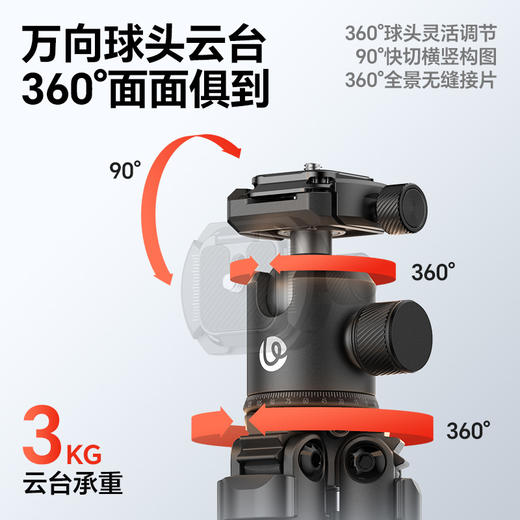 Ulanzi优篮子 TT30迷你旅行三脚架手机微单通用摄影摄像单反佳能索尼微距拍照户外便携三角架桌面直播支架 商品图5