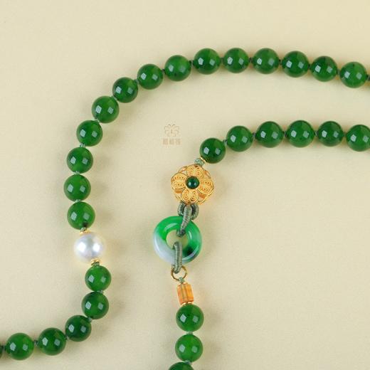 【五彩福蝶】珐琅金蝴蝶碧玉项链-ZX2505163 商品图5