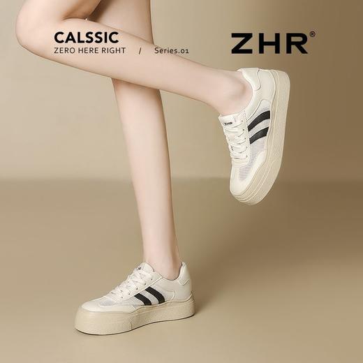 ZHR则则透气网面德训鞋女夏季女鞋厚底休闲鞋ins百搭防滑板鞋女 商品图4