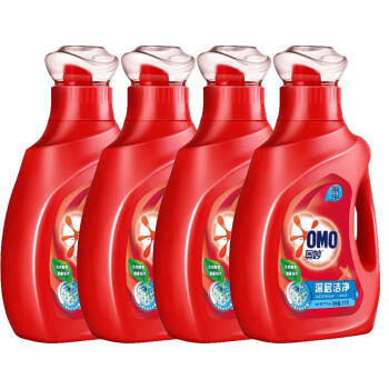 奥妙（OMO）洗衣液 深层洁净洗衣液8斤（1kg*4瓶）浓缩天然酵素 持久留香 /家庭清洁/纸品 /衣物清洁 /普通洗衣液 商品图1