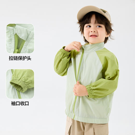 嘟嘟家儿童遮阳服夏季新款男童薄款空调衫夏装女童户外外套童装 商品图3