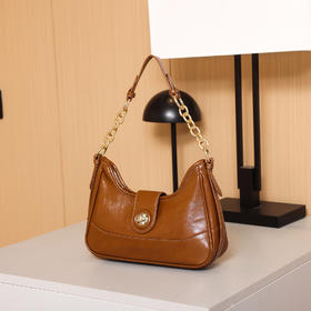 【预售3天】2025新款小众链条单肩腋下包时尚百搭通勤手提高级感小方包YJ3702