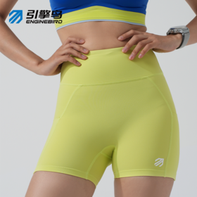 引擎鸟精英轻压缩紧身三分裤女田径竞速马拉松运动短裤