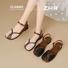 ZHR则则厚底罗马凉鞋2025夏季新款气质百搭编织凉鞋法式复古女鞋 商品缩略图5