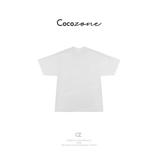 COCO ZONE 刘一一  【100棉】圆领简约复古通勤风短袖T恤CD1A0882 商品图1