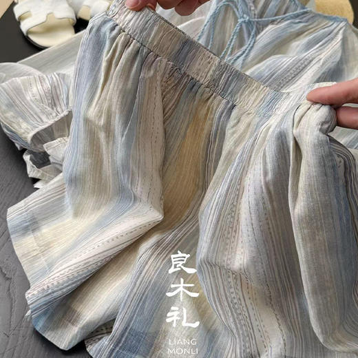 【部分现货】良木礼天丝棉麻套装（1854） 商品图2