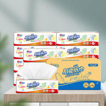 心相印厨房用纸【肖战推荐】70抽*12包塑装无印花厨房纸巾（包邮） /家庭清洁/纸品 /清洁纸品 /厨房纸巾 商品图0