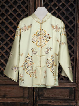盛唐牡丹大师系列| 重工盘金绣如意纹外套