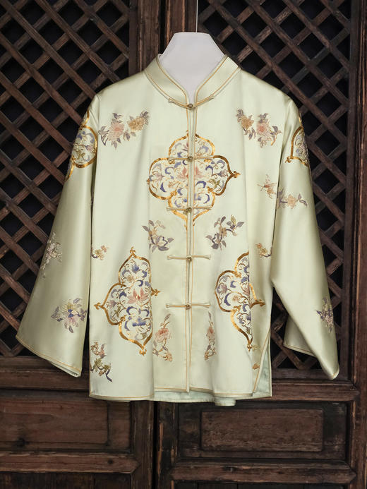 盛唐牡丹大师系列| 重工盘金绣如意纹外套 商品图0