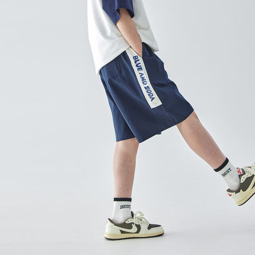 蓝汽水休闲运动短裤844B256051JX 商品图2