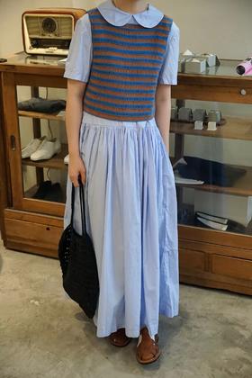 NITTO 手工钩编的粗花呢背心（双色）