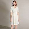 IWY/优雅气质短袖西装连衣裙女高级感百褶职业长裙夏季新款Q1337 商品缩略图2