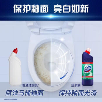 蓝多霸亮白除菌洁厕啫喱 洁厕灵马桶清洁剂香杉松木香 600g×2 /家庭清洁/纸品 /家庭环境清洁 /洁厕灵 商品图0