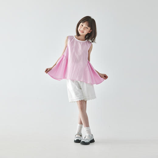 棵初粉色条纹小衫807K256067MJ 商品图1